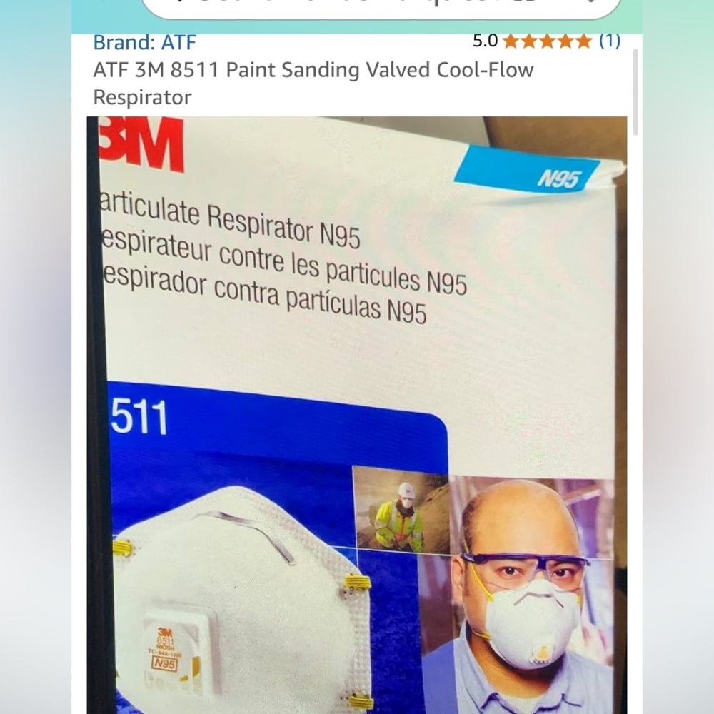 10 pcs !!!- 3M N95 Respirator Mask with Valve